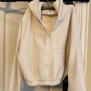 Cotton on off white half hooded sweatshirt. Never worn size medium.